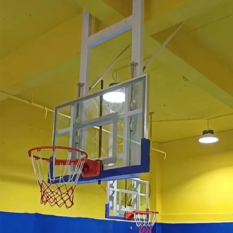 室内壁挂式篮球架