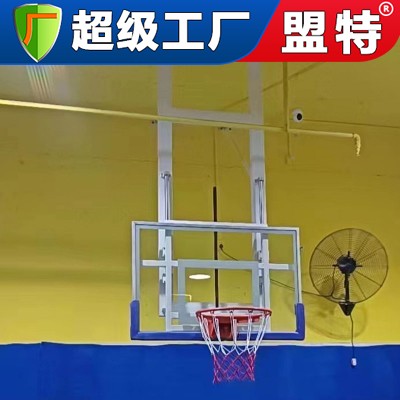 电动悬挂折叠篮球架